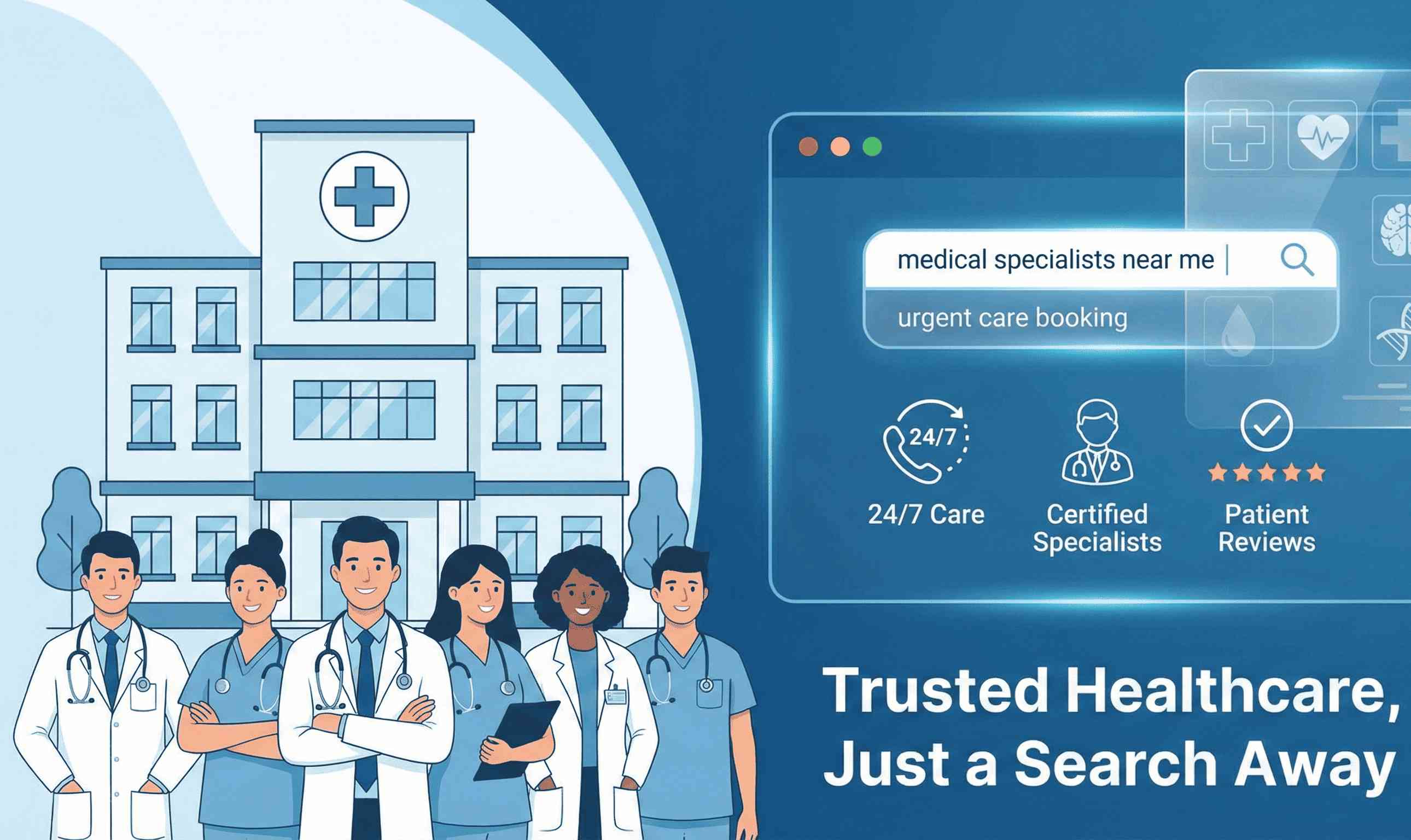 Healthcare and hospital SEO services in Hyderabad by two44 to increase patient appointments and visibility