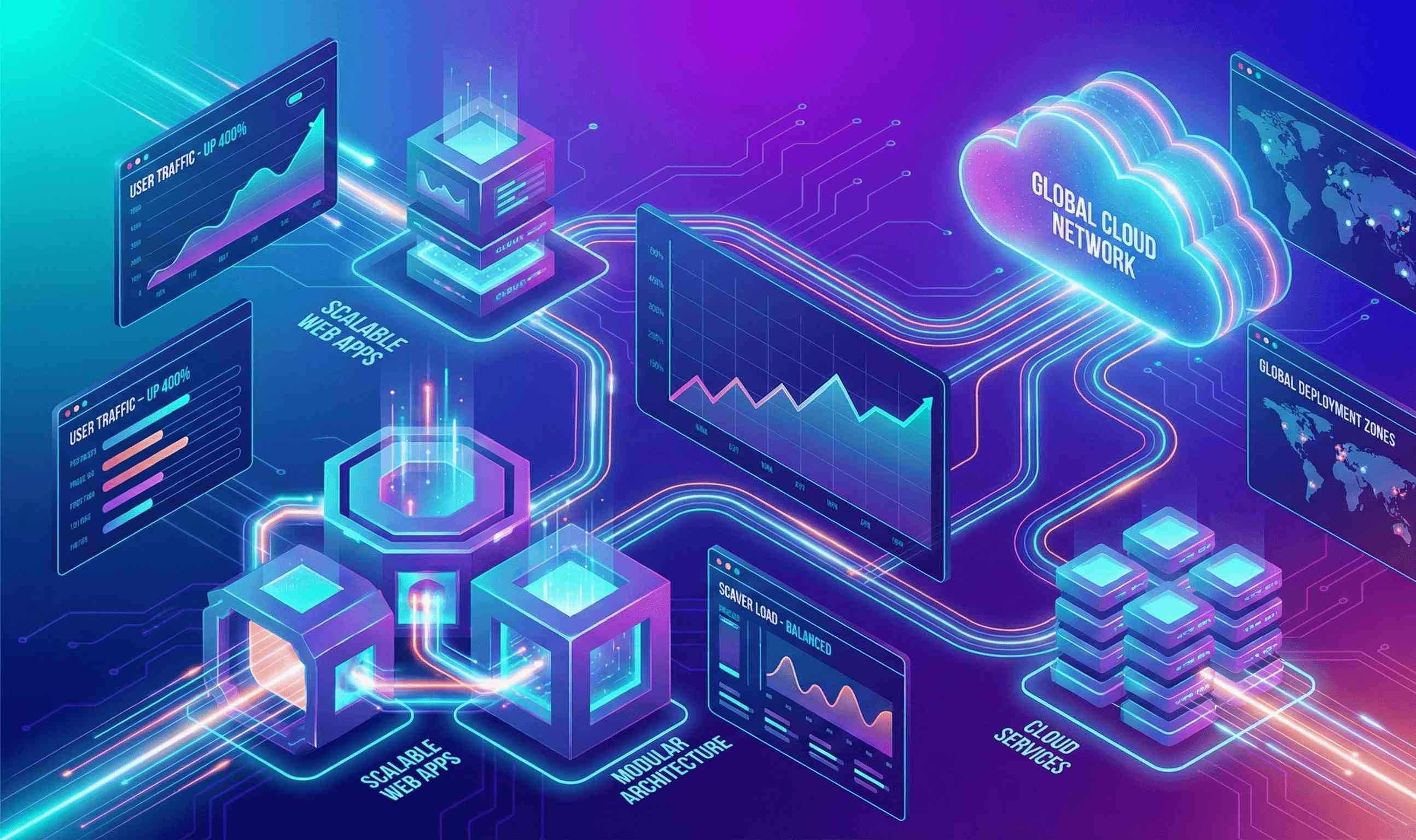 Scalable web app development services in Hyderabad by two44 using modern frameworks