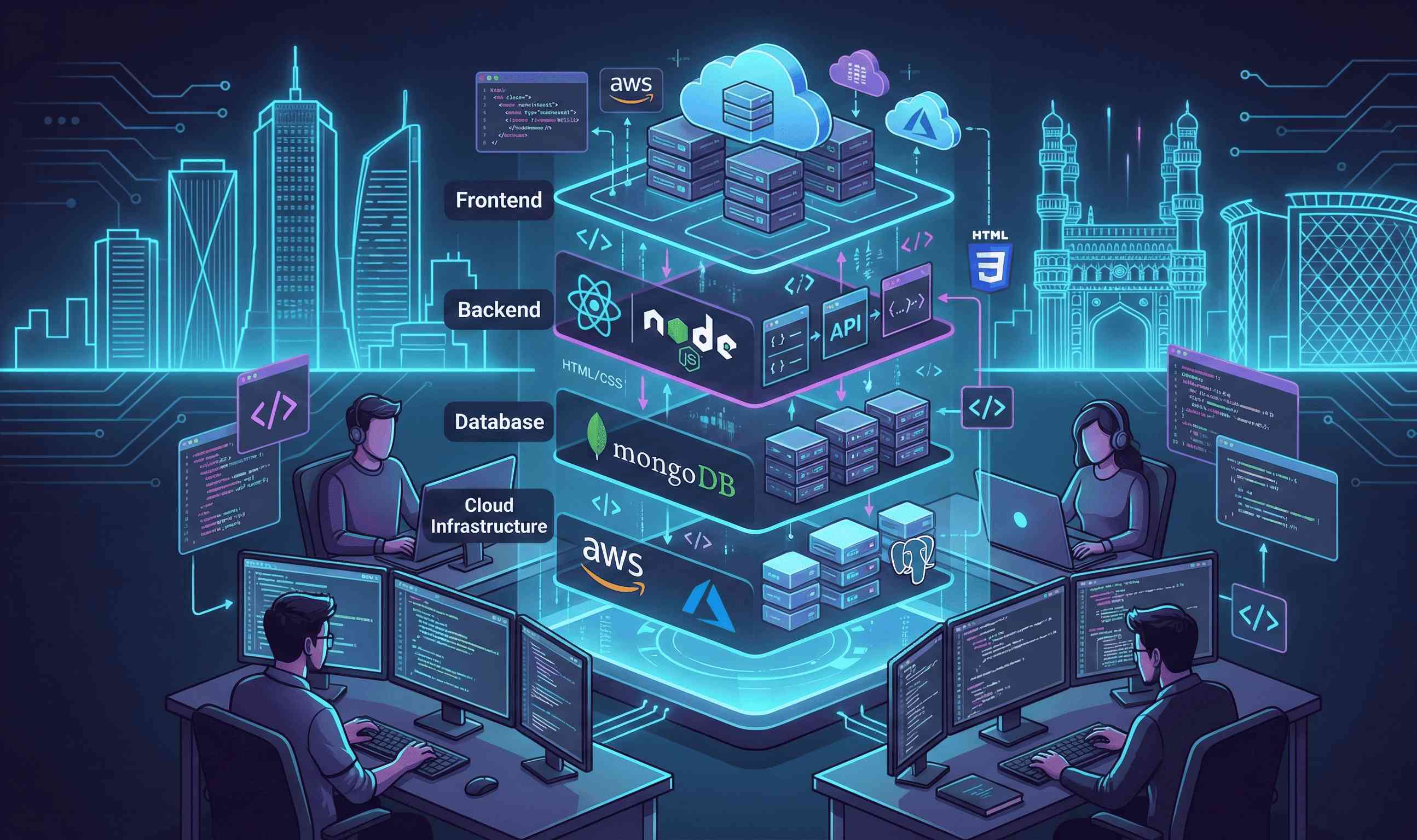 High-performance web development services in Hyderabad by two44 with scalable digital solutions